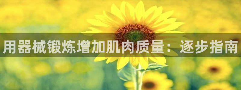 尊龙网站注册站注册：用器械锻炼增加肌肉质量：逐步指南