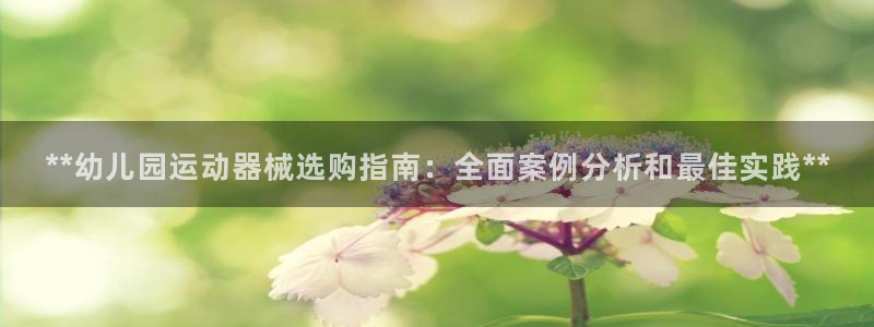 尊龙凯时美金能提取吗：**幼儿园运动器械选购指南：全