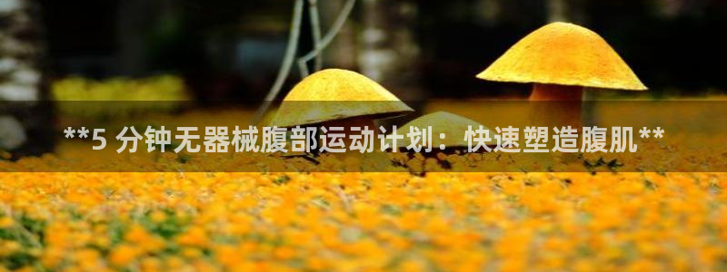 尊龙凯时为什么输了钱：**5 分钟无器械腹部运动计划