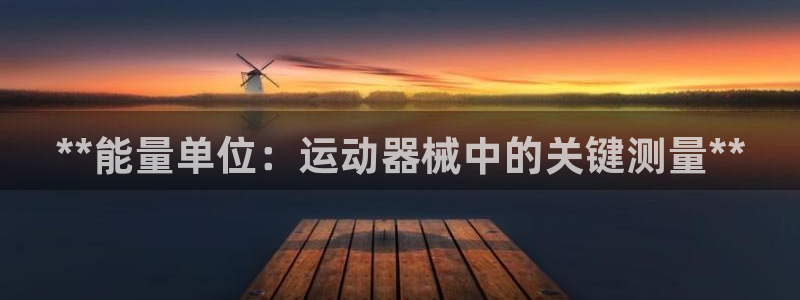 尊龙凯时平台还是万搏好：**能量单位：运动器械中的关