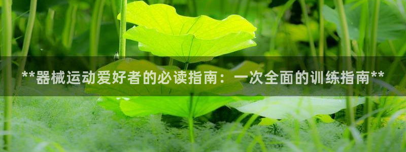 凯时a88：**器械运动爱好者的必读指南：一次全面的