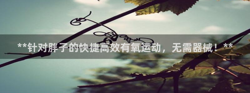 尊龙凯时取款有要求吗：**针对胖子的快捷高效有氧运动