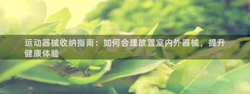 尊龙凯时旗舰厅官网：运动器械收纳指南：如何合理放置室