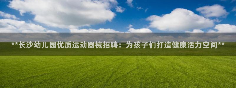 尊龙凯时网站首页手机登录：**长沙幼儿园优质运动器械